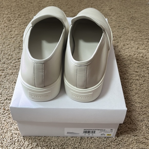 VINCE Brenden off white slip on size 8.5 - Picture 2 of 6